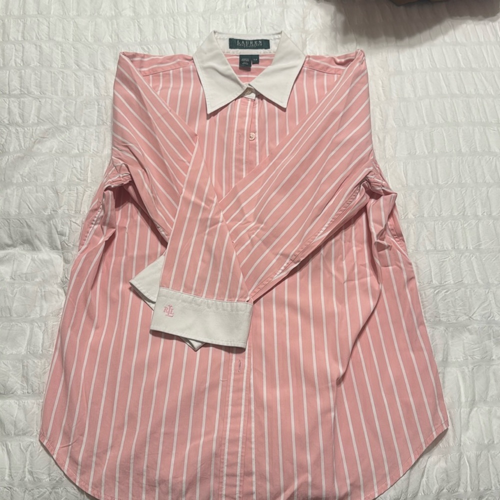 Vintage Ralph Lauren Stripped Button Down